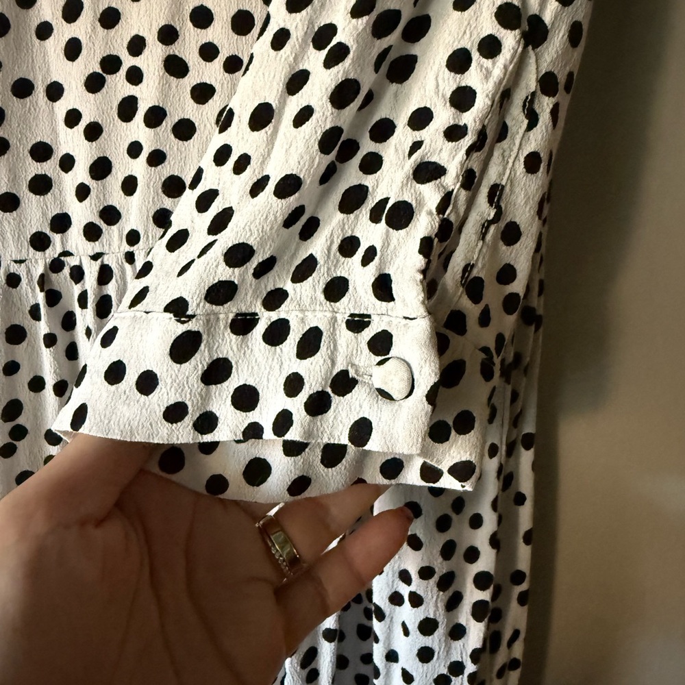Viral Zara Black and White Polka Dot Dress - Picture 6 of 6